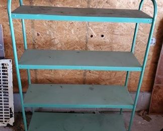 4 Tier Metal Green Garage Shelf