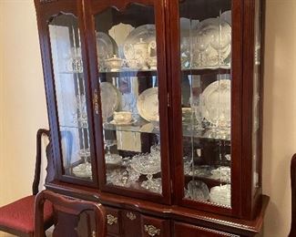 Mahogany china cabinet