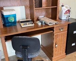 Desk & file cabinet
