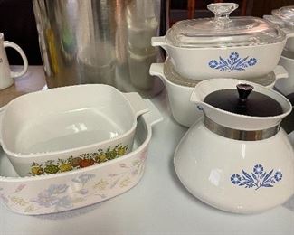 Corningware & large stock pot