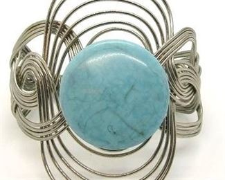 2085 - Large Turquoise Cuff Bracelet 