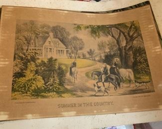 This is a very old Currier and Ives but the coloring on it was super weird so we thought we might as well show it.  
