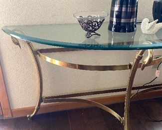 Brass goose table