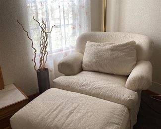 Ivory oversized chair