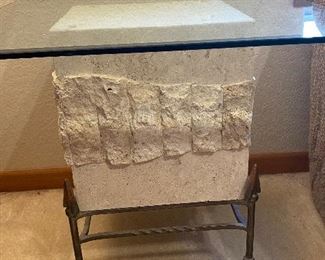 Cool stone side table