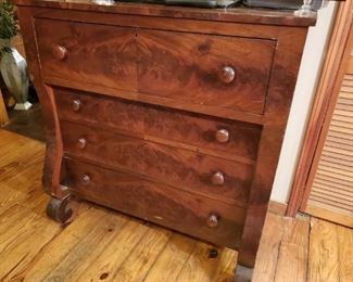 1800s dresser,  mahogany 
