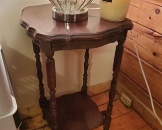 Two antique Walnut End Tables 