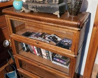 Antique stacking book case
