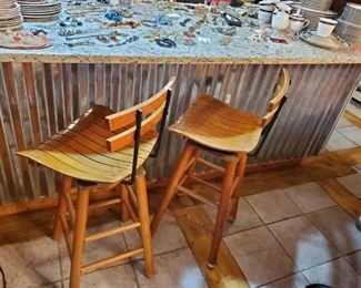 Swivel bar stools 