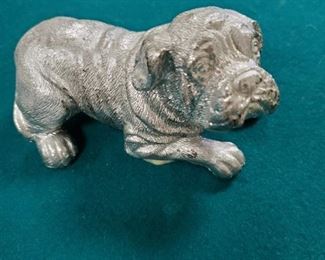 Dog made from aluminum foil