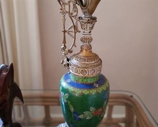 Close up Cloissone Lamp