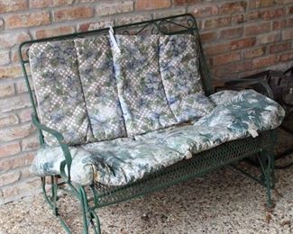 iron patio glider