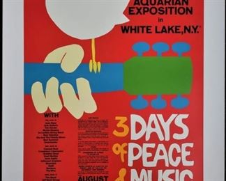 Woodstock signed Poster