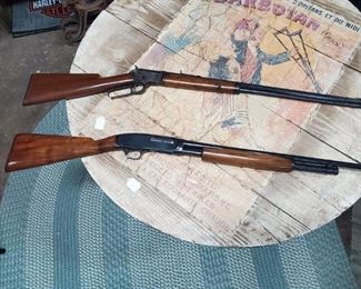 Top: Marlin 1897 Safety Made in 1897 Bottom: Winchester 42 410 made in 1933 Skeet factory restoration mint condition