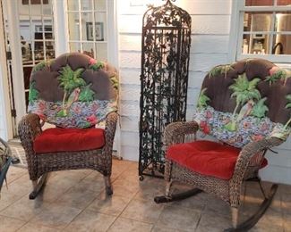 Another view of two of the porch rockers