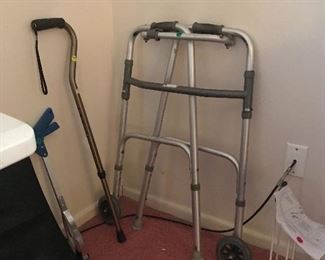 Cane, walker, assistive devices