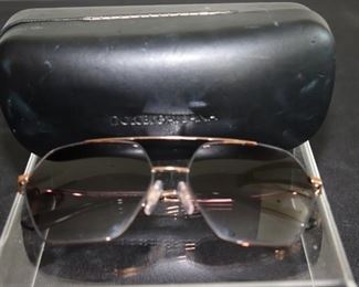Authentic Dolce & Gabbana DG2157 Geometric Aviator Style Womens Sunglasses With Carrying Case. Will Ship.