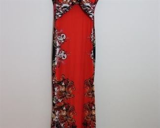 Authentic Roberto Cavalli Knit Engineered Print Gown  Womens Size 42(IT)