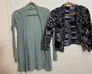 Pair Of Missoni Knit Sweaters, 1 Chanel Style & 1 Waffle Cardigan Style  Womans Size 38/4