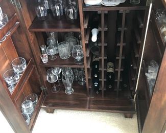 Inside of stand alone bar