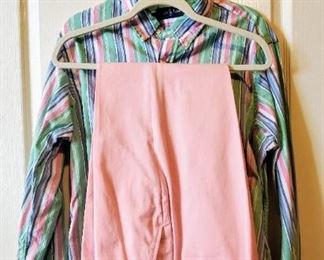 Vintage Ralph Lauren men's pants (34x30) & shirt.