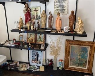 Religious statues and artwork