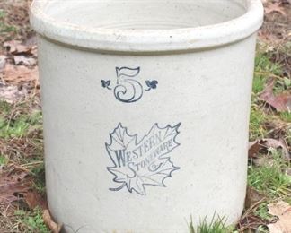 31 - 5 Gallon Western Stoneware Crock