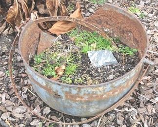 37 - Antique Cast Iron Pot - AS IS