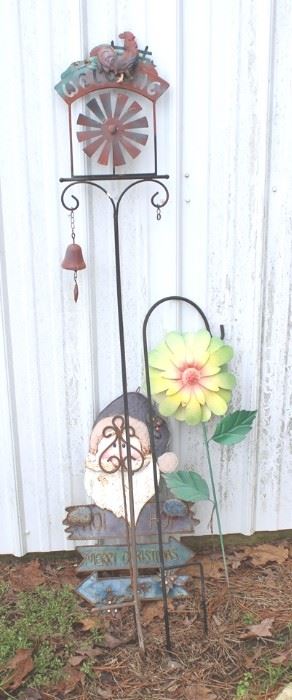 41 - Lot of Metal Yard Decorations