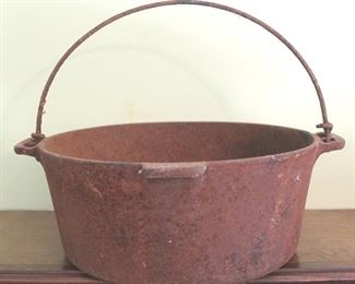 73 - Antique Cast Iron Pot