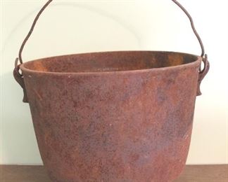 76 - Antique Cast Iron Pot