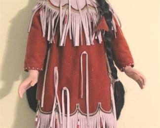 80 - Native American Porcelain Doll