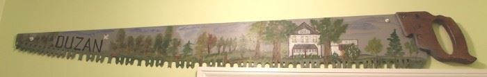 111 - Hand Painted Saw