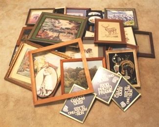 113 - Lot of Assorted Framed Prints & Frames