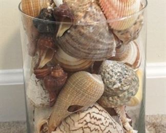 153 - Glass Jar Full of Seashells