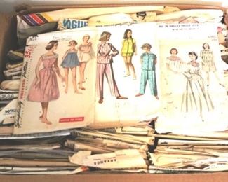 171 - Box Lot of Assorted Vintage Sewing Patterns