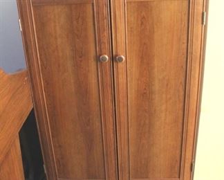 190 - Wood Cabinet w/ Contents