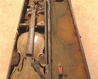 254 - Antique Violin w/ Case