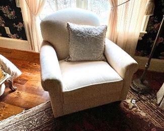 Side chair matches nicely with love seat
