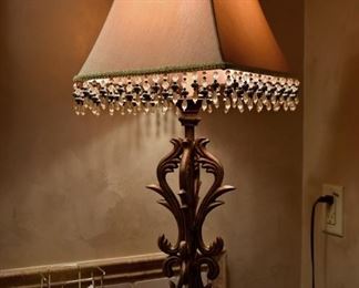 iron lamp with beads