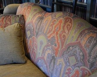 custom sofa with spiral legs