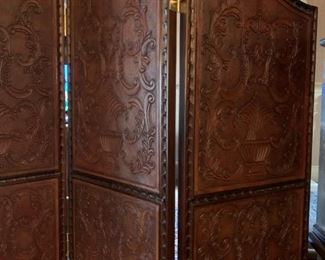 Leather covered panels