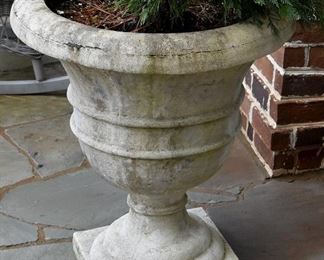 Cast stone planter