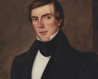 226
19th Century English School
Portrait of a gentleman
Oil on canvas laid to board
Signed upper right: J. F. Earl
24" H x 20" W
Estimate: $600 - $800