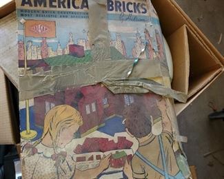 American bricks vintage toy not Legos 