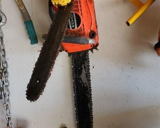 Gas and electric chain saw