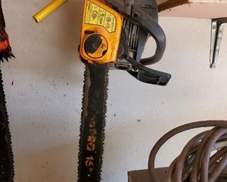 1 of 2 gas chainsaw's