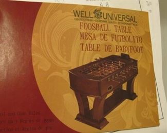 Foosball Table 33 x 48 x 36