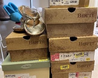 Massive assortment of brand new Born, and Easy Spirit shoes- sized range from 5.5-6.5