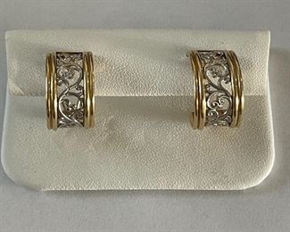14 Karat Israel gold earrings